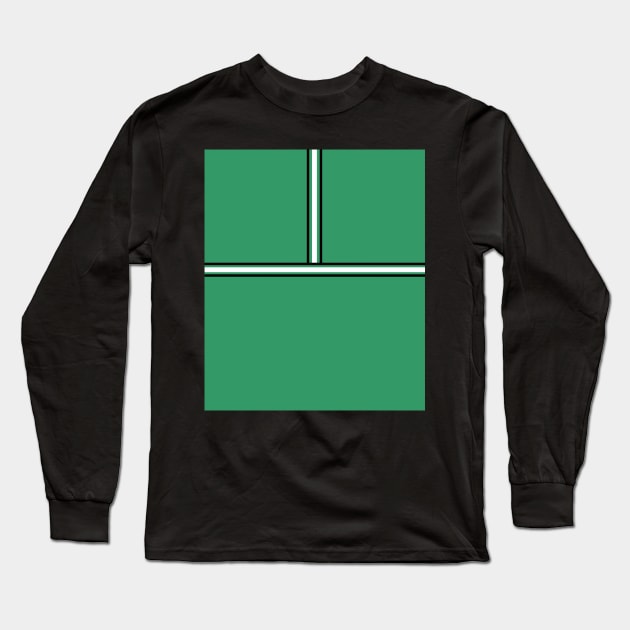 Match Point - Tennis Court Long Sleeve T-Shirt by GR8DZINE